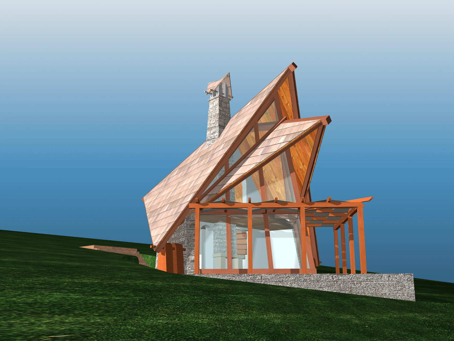 Биоклиматска кућа, Пасивно грејање и хлађење Златибор — slika 1